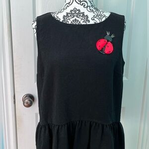 Kate Spade peplum ladybug top